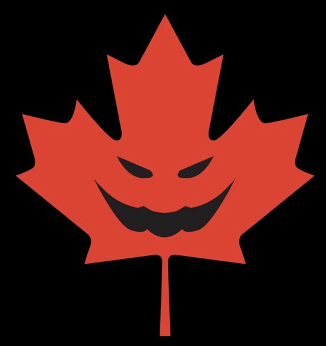 Canadian  scary MAPLE LEAF