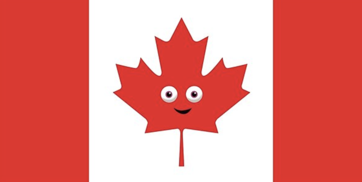 Canadian happy flag