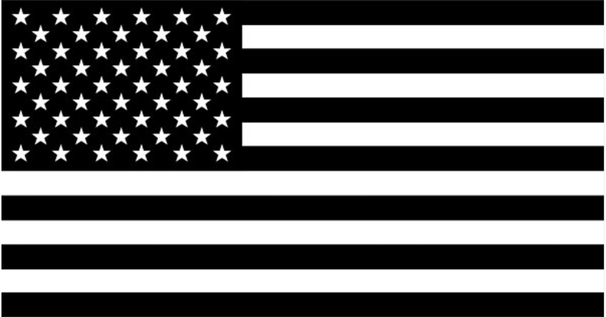 Black United States Flag