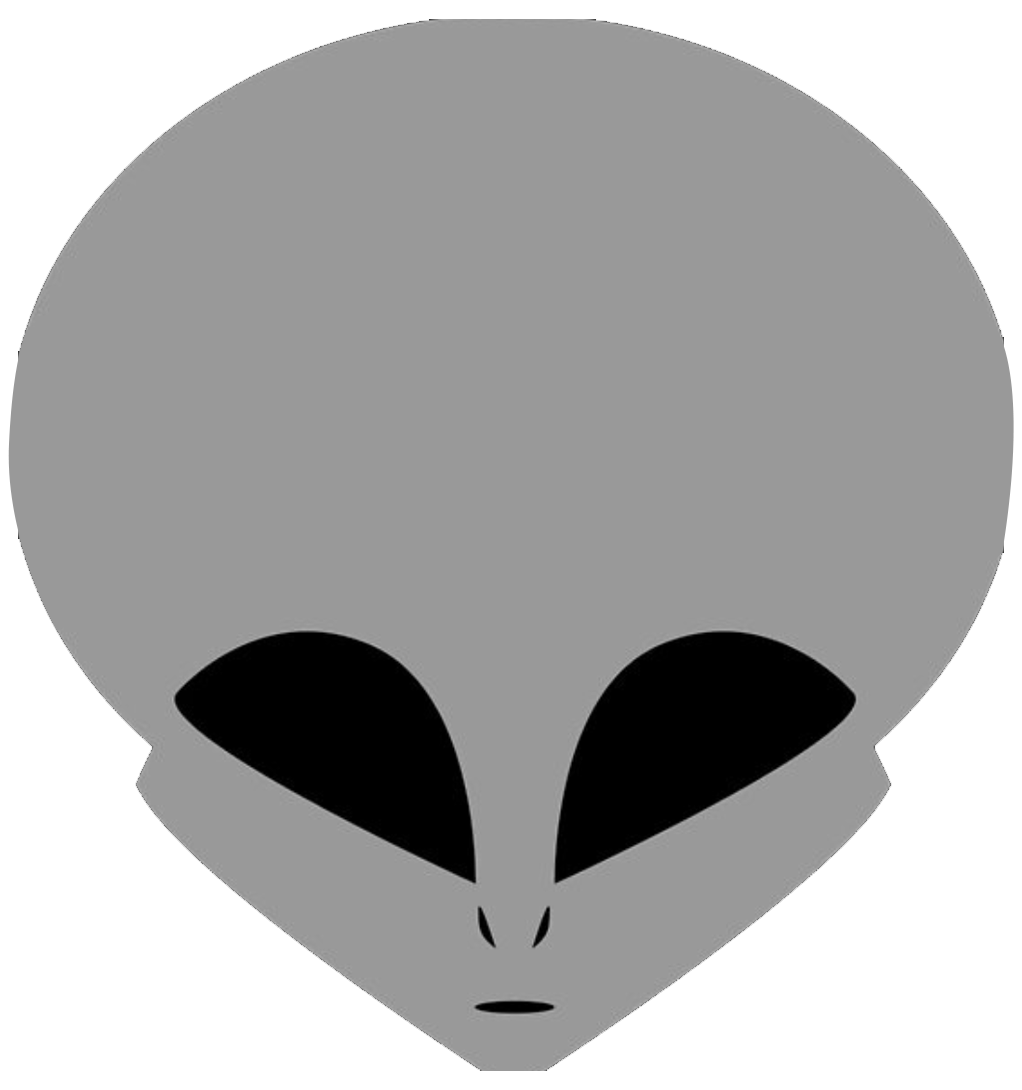 alien head with general prohibition sign on it fonts saying man in black