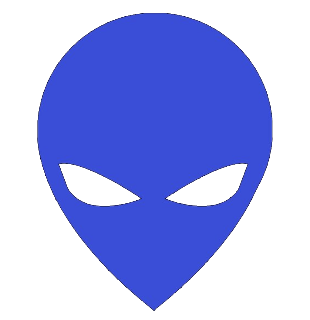 blue alien emblem