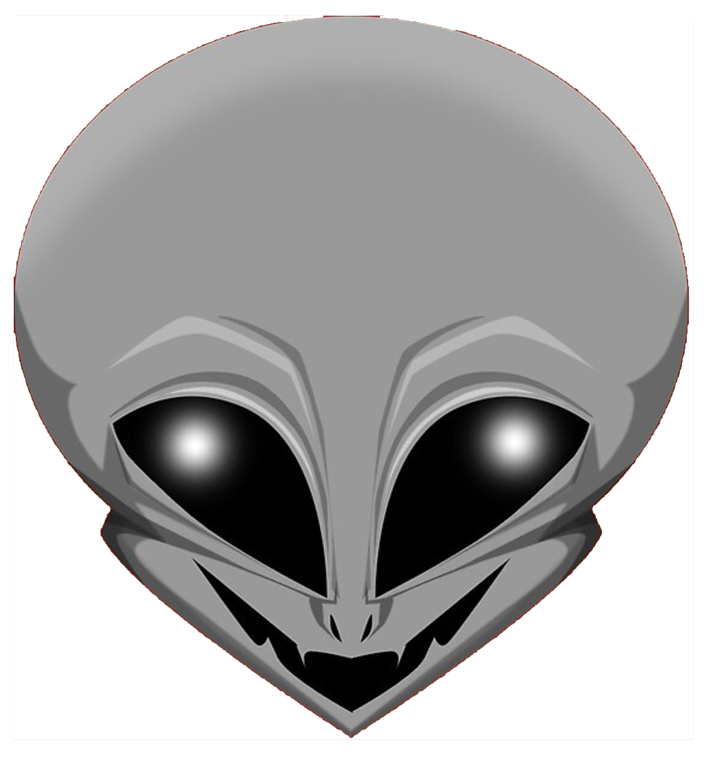 evil alien scary face