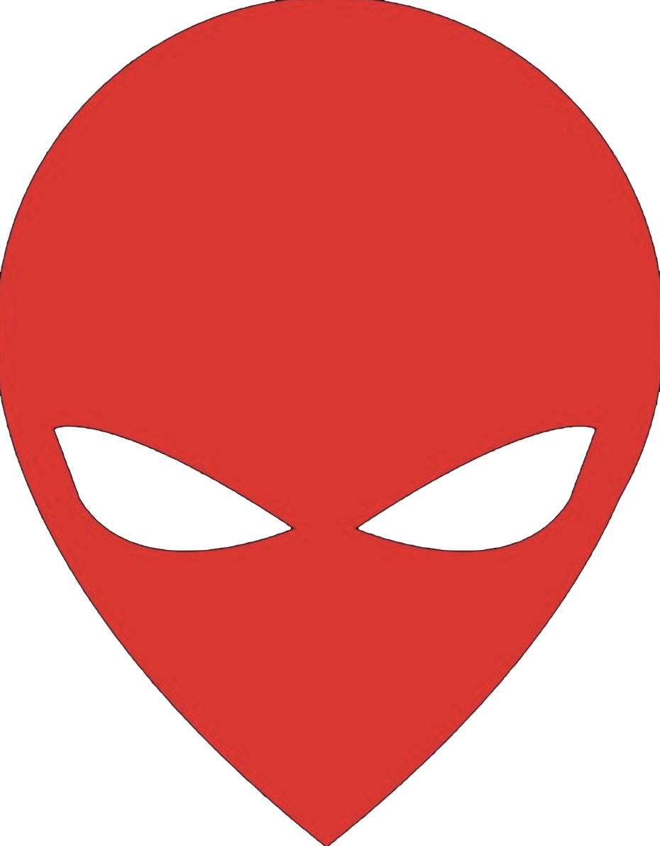 red alien emblem