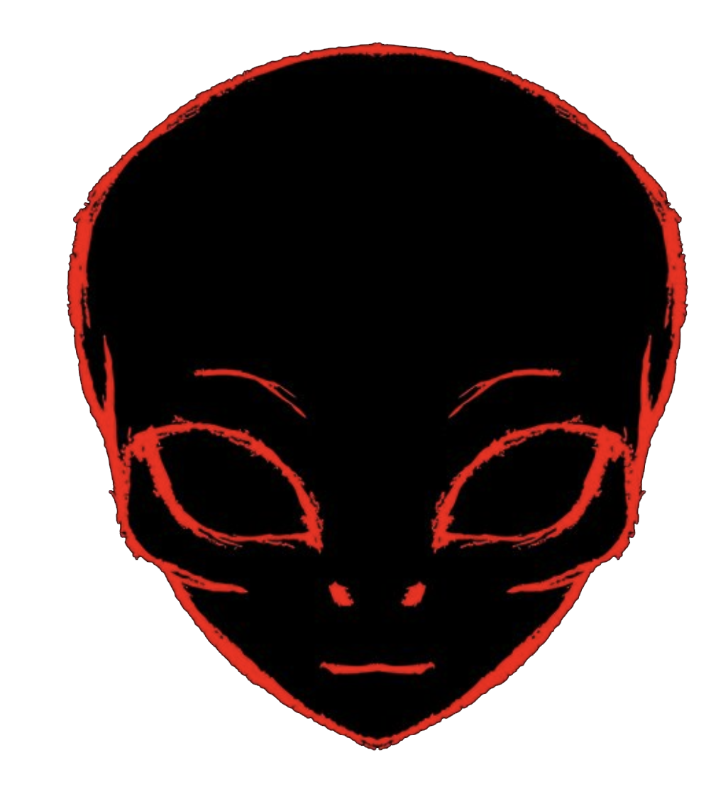 Alien Red Outline