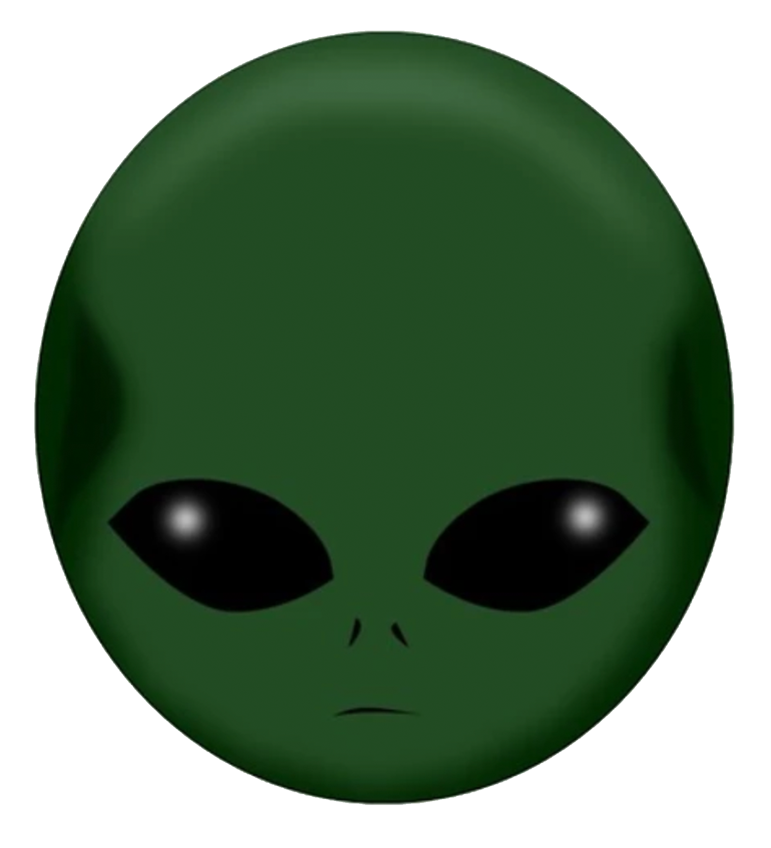 round green alien head