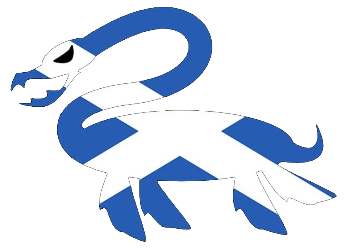 Scottish Flag Nessie Emblem