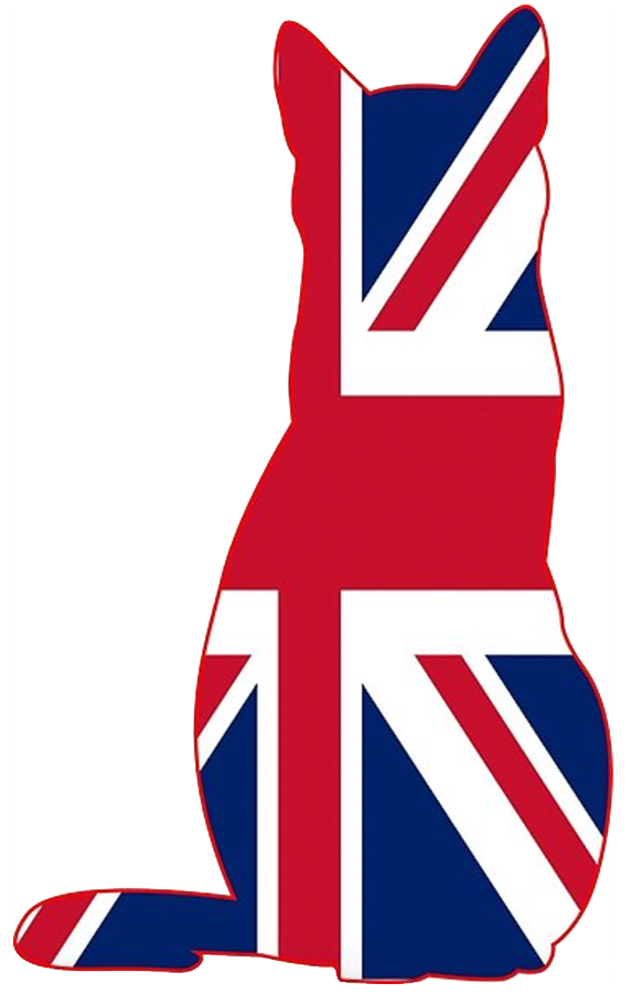 British Flag shaped like a cat