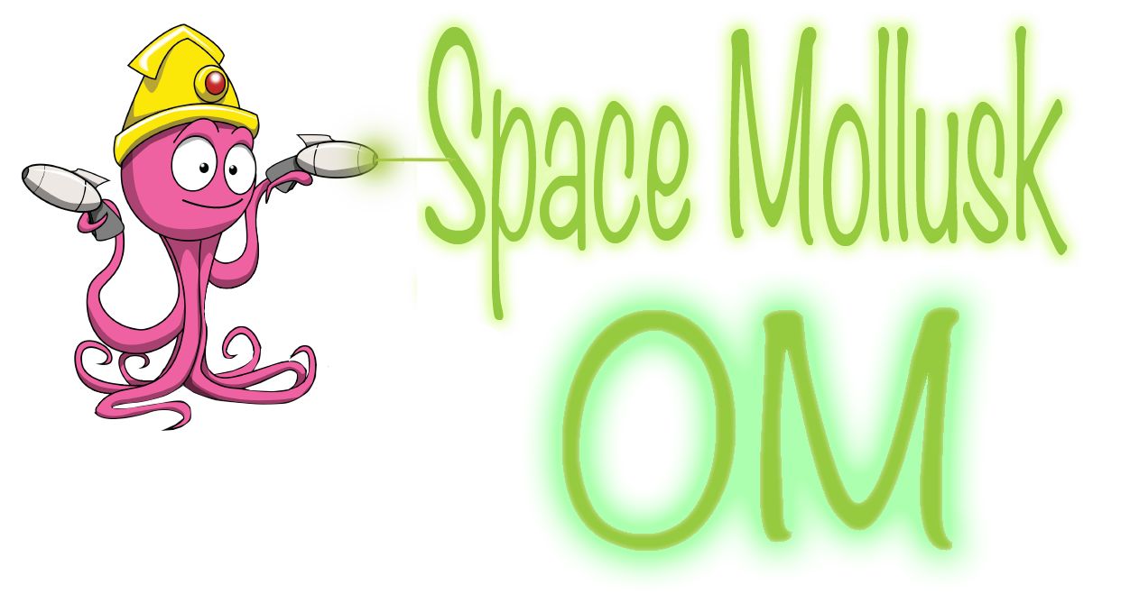 Space Mollusk logo with turtles title