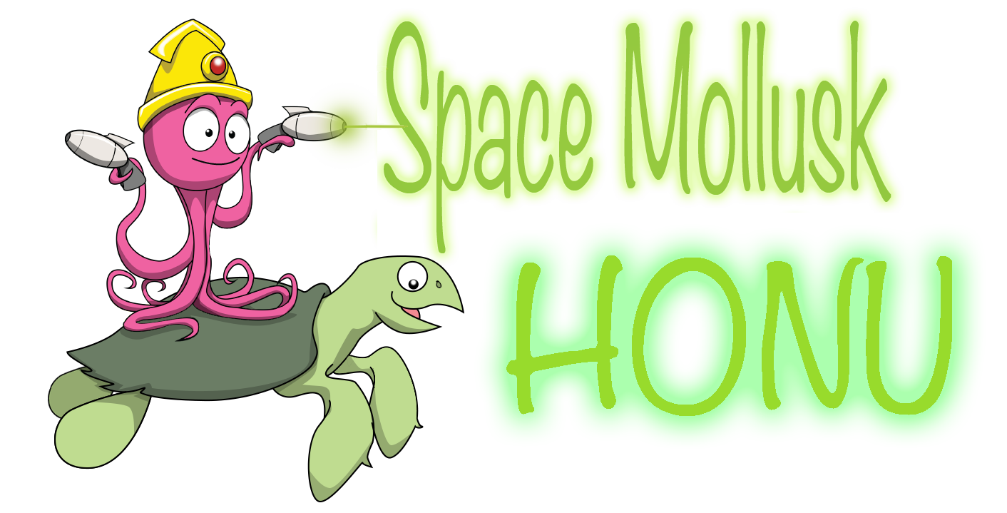 Space Mollusk logo with turtles title