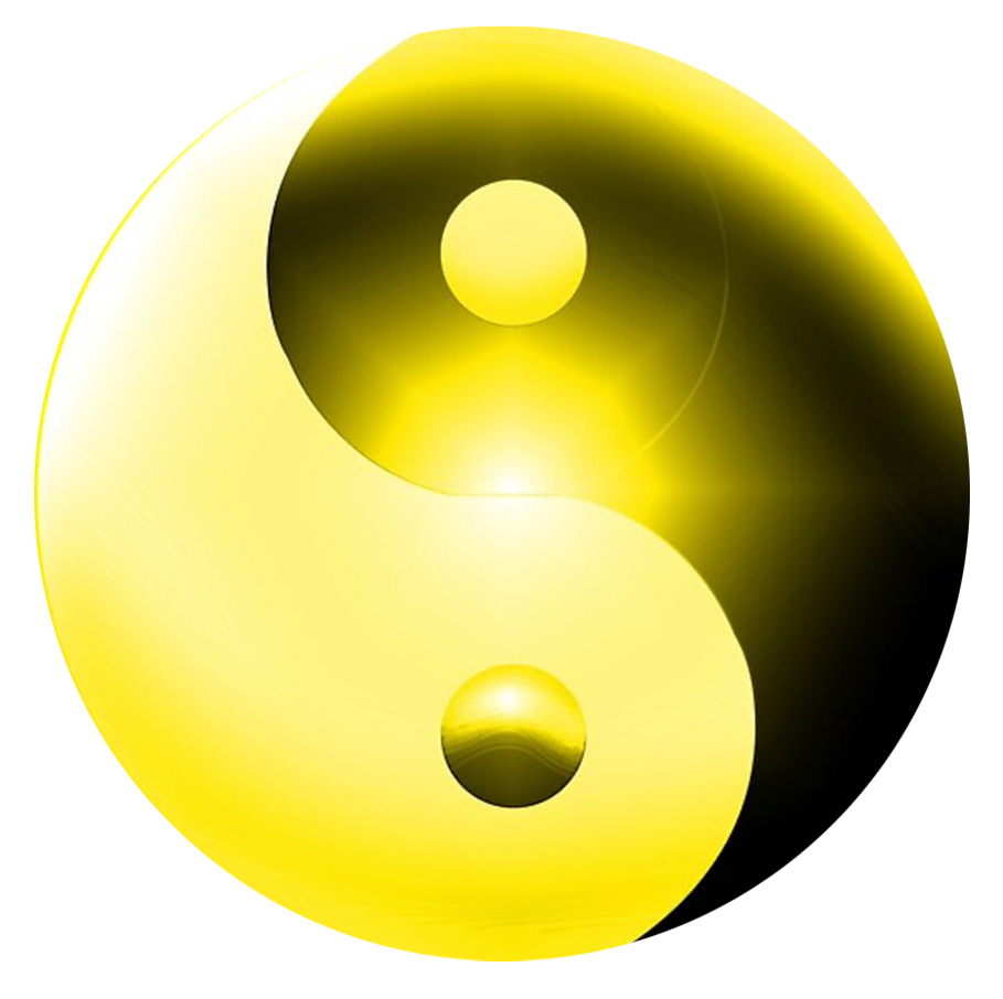 A sunny bright Yin-Yang Symbol